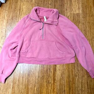 Lululemon Women's Pink Half-Zip Pullover size M/L